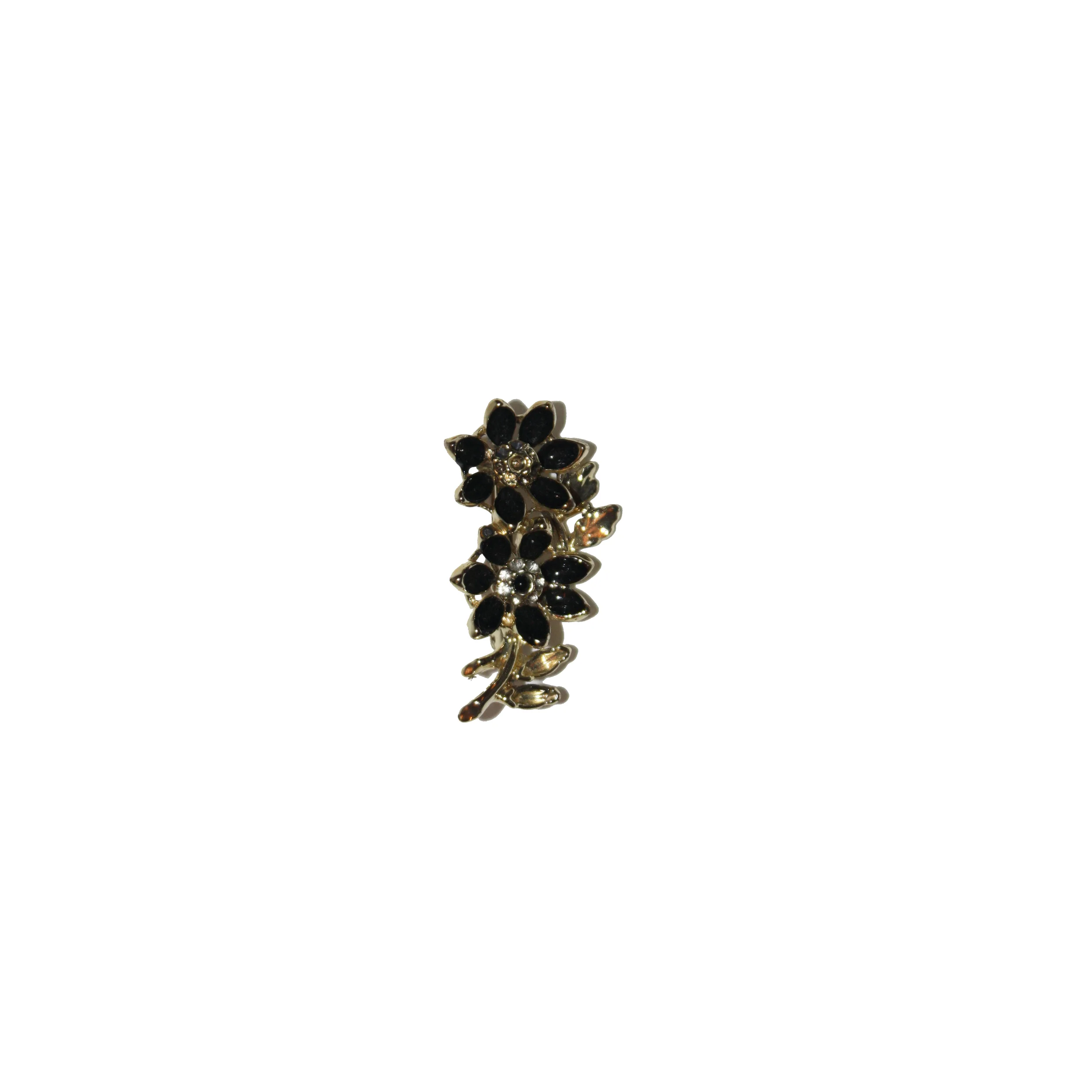 Vintage Double Flower Blossom Brooch