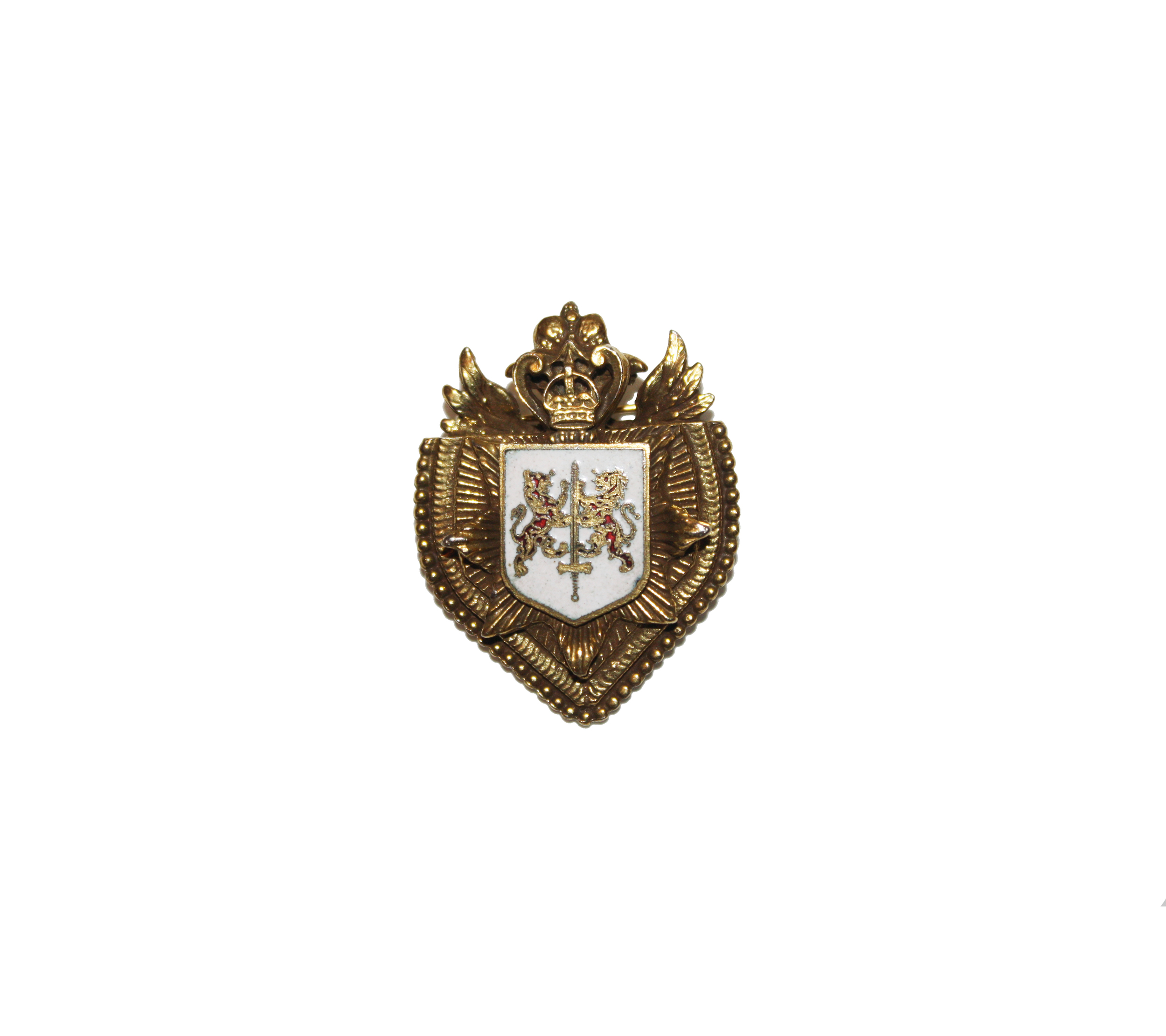 Lion Coat of Arms Mini Brooch