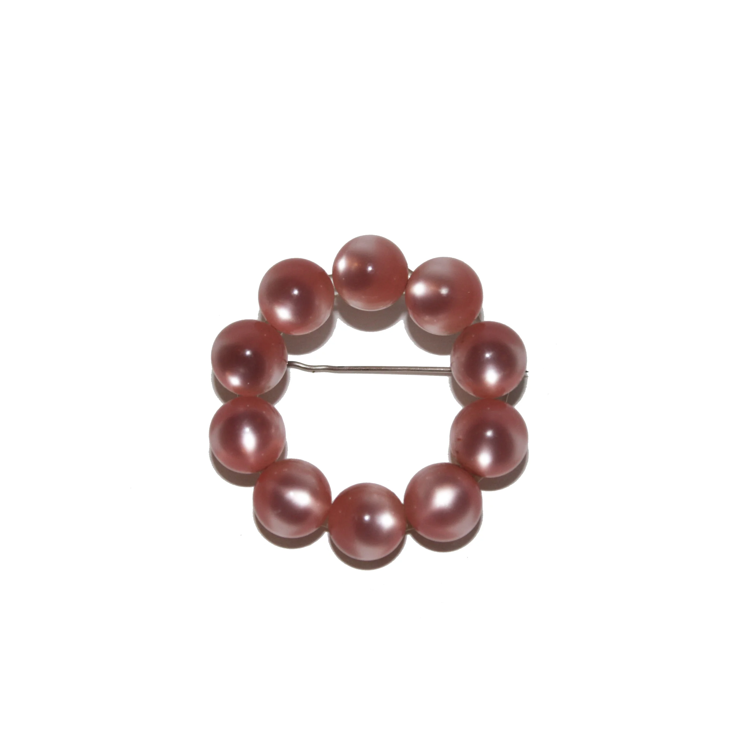 Pink Moon Glow Wreath Brooch