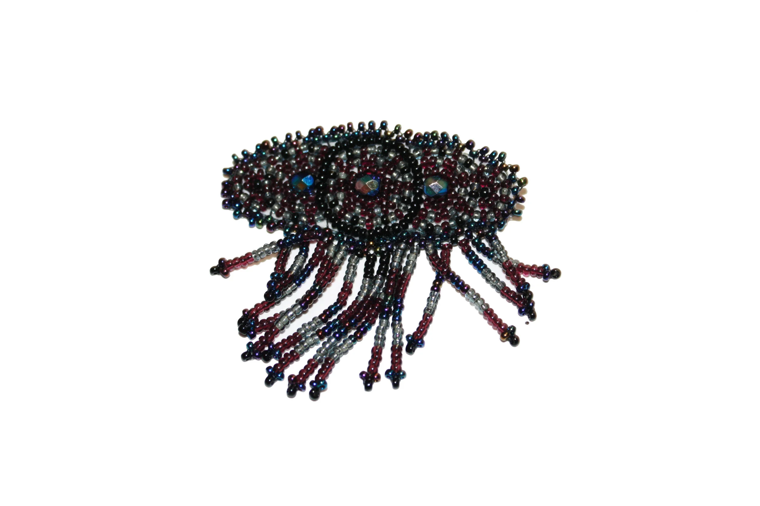 Seed Bead Bar Brooch