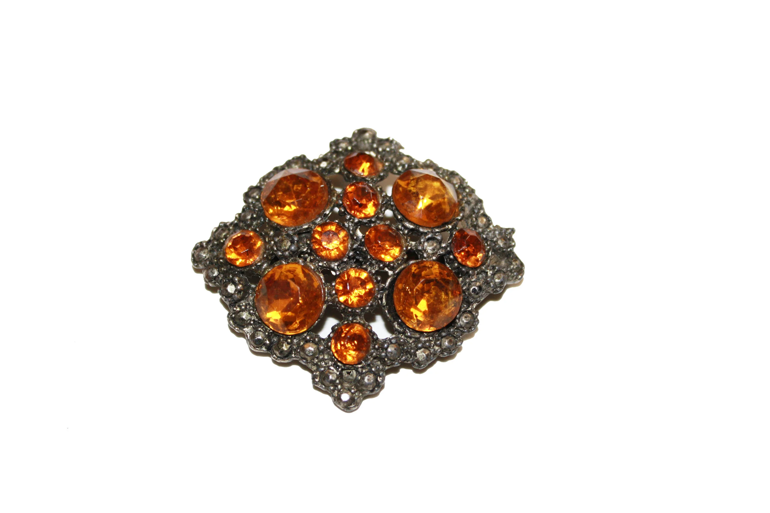 Victorian Revival Caramel Brooch