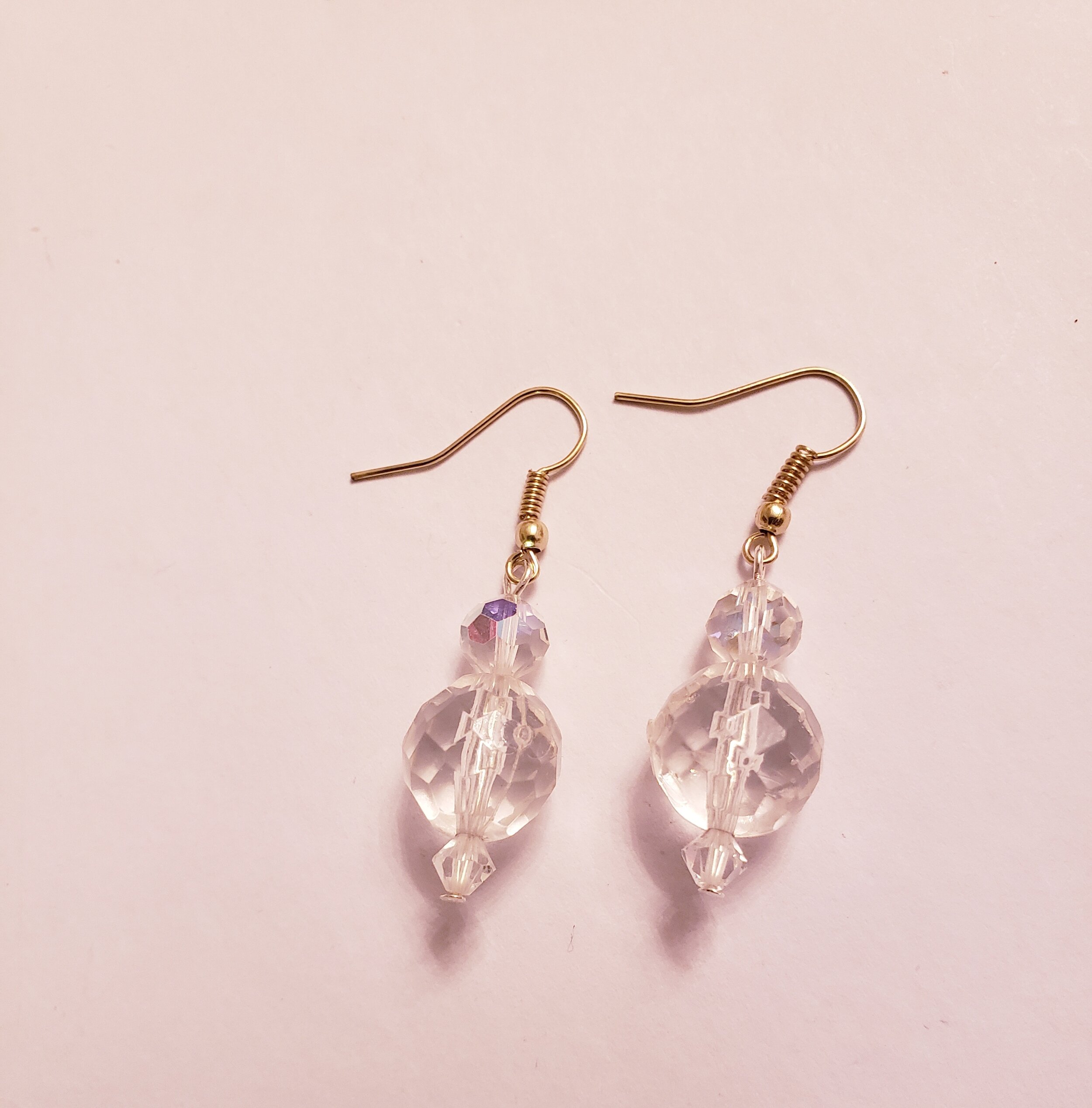 Crystal and Fax Crystal Earrings