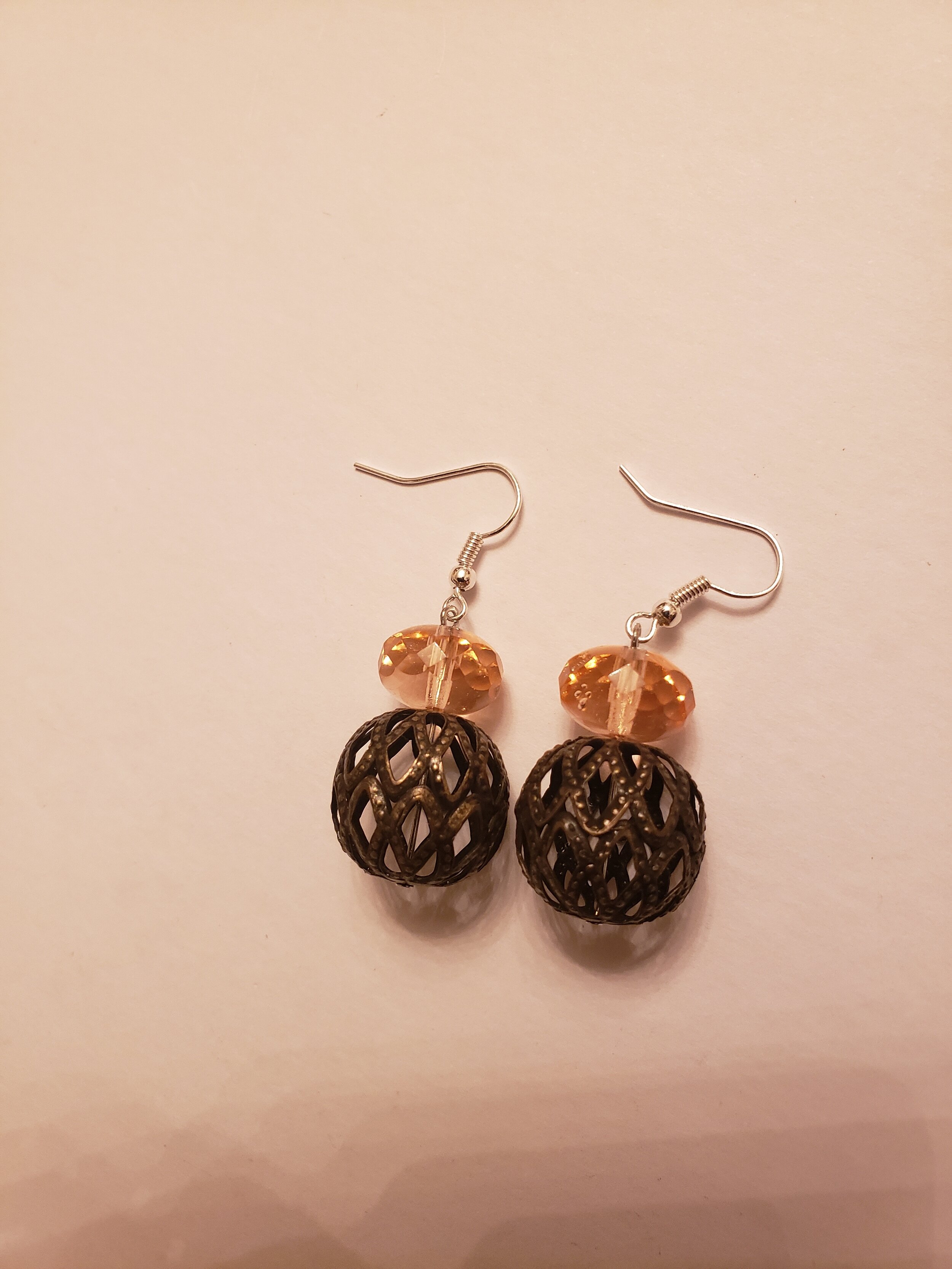 Lucite Spherical Earrings