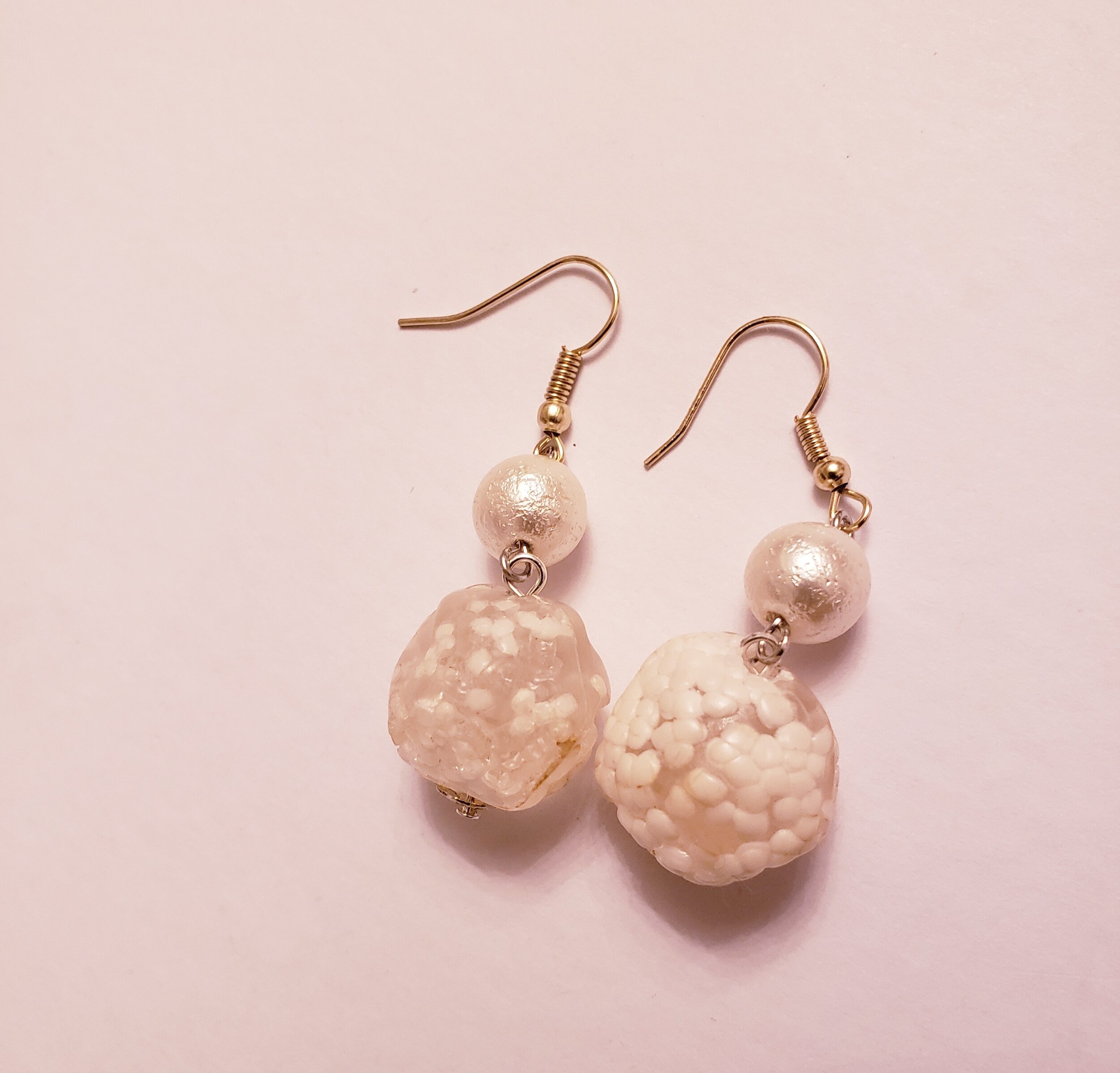 Powdered Sugar Beads Earrings