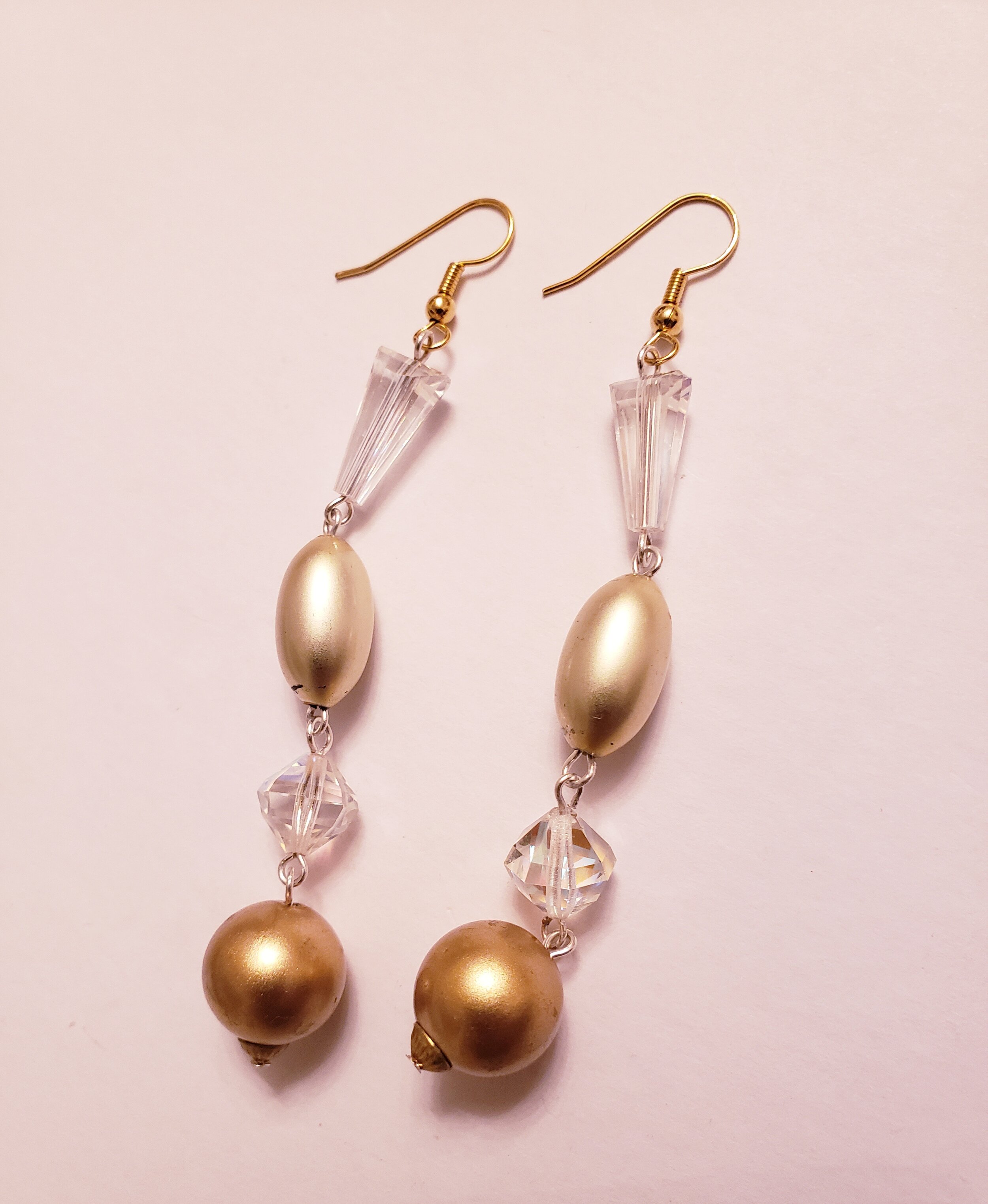 Metallic and Crystal Earrings
