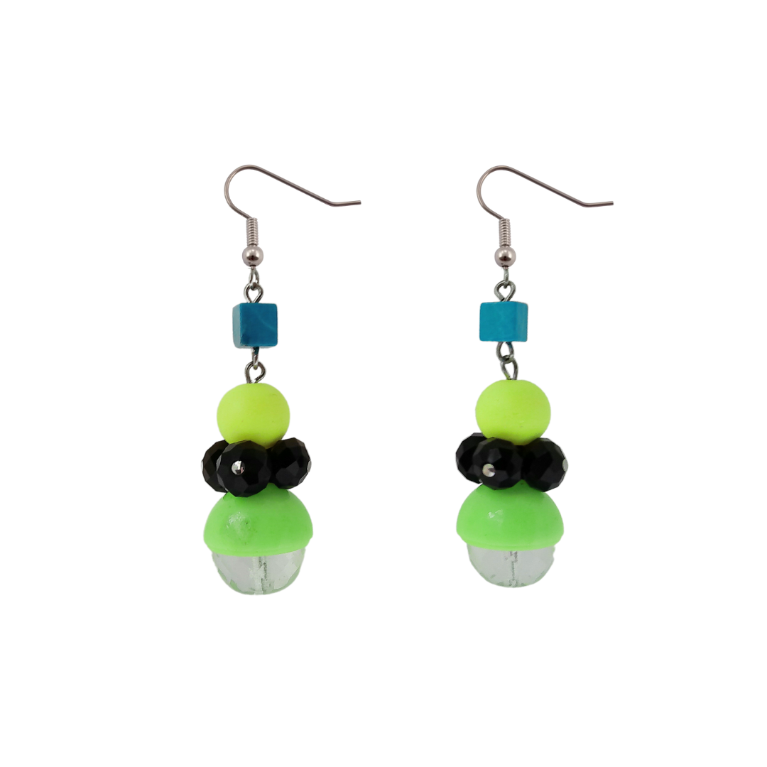 Statement Neon Gobster Earrings