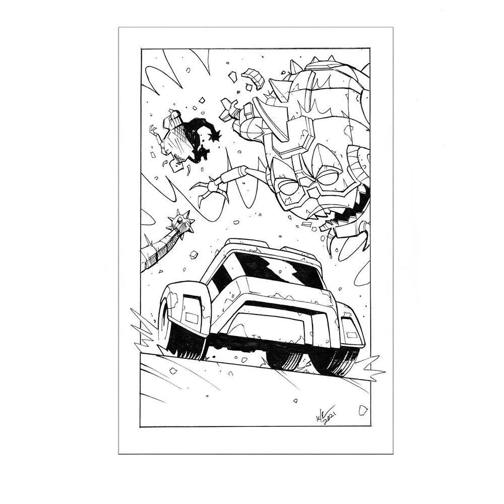 Kup Inktober Sketch (Collide)
$100 ($160 for two, $200 for 3 Inktober Art)
5"x7" Inks