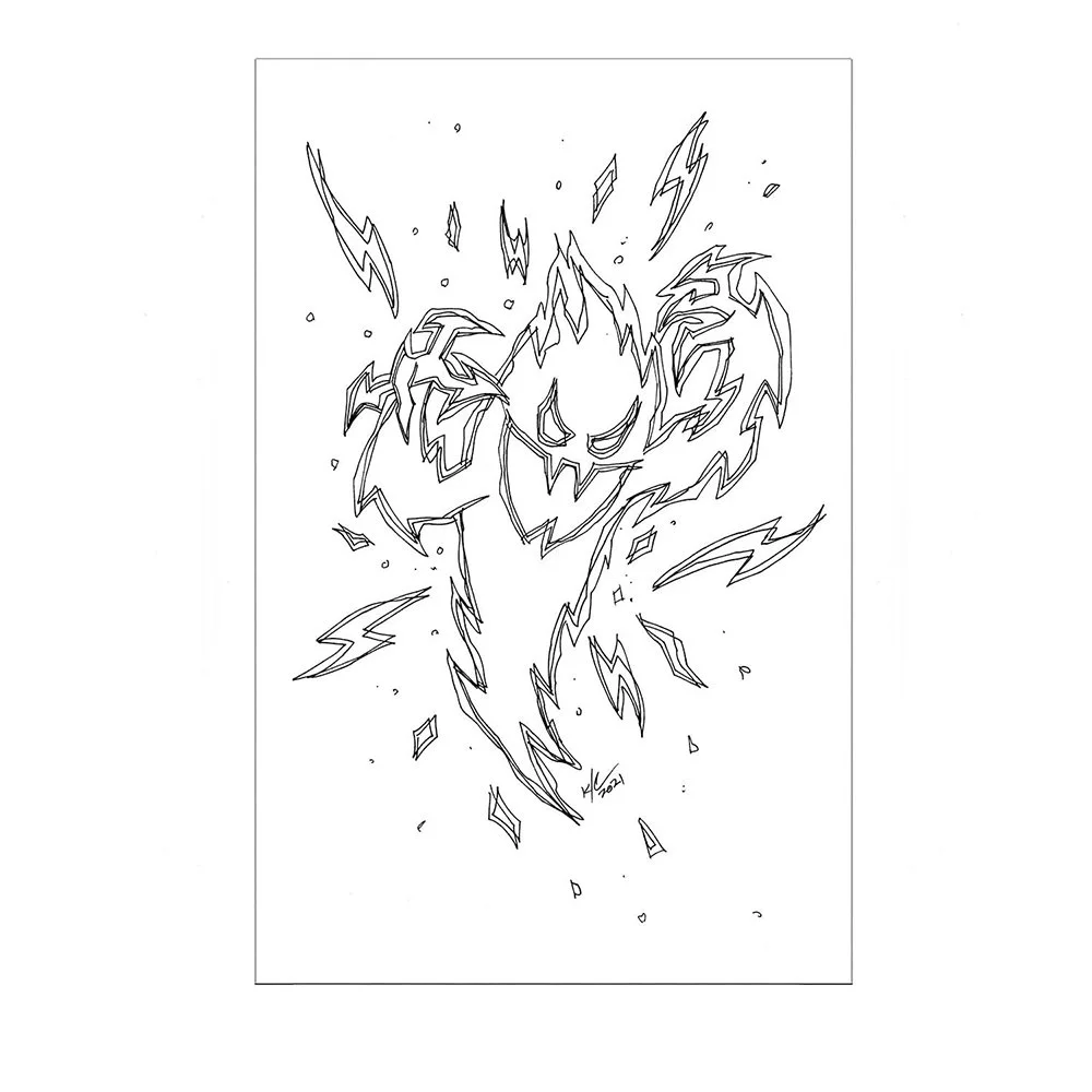 Krimzeek Inktober Sketch (Spark)
$100 ($160 for two, $200 for 3 Inktober Art)
5"x7" Inks