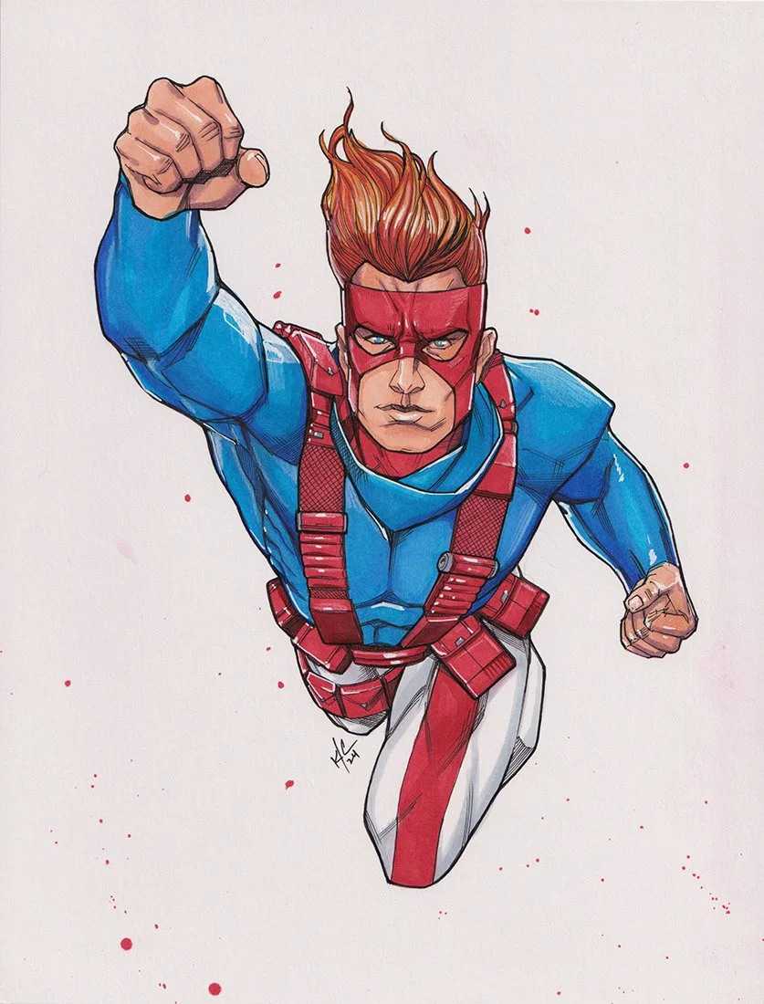 Spartan $200
8.5"x11" Commission Style Ink/Markers