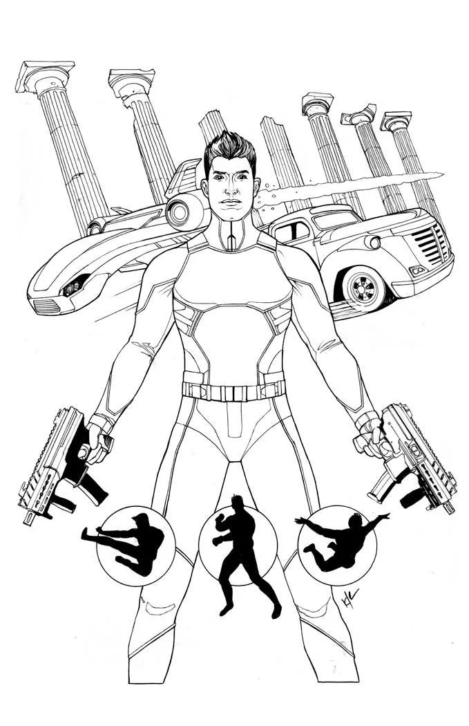 IDW Revolution Action Man $200
Original Cover Art
11"x17 Pencils/Ink