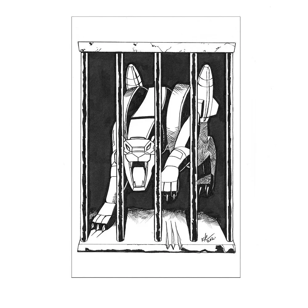 Ravage Inktober Sketch (Stuck)
$100 ($160 for two, $200 for 3 Inktober Art)
5"x7" Inks