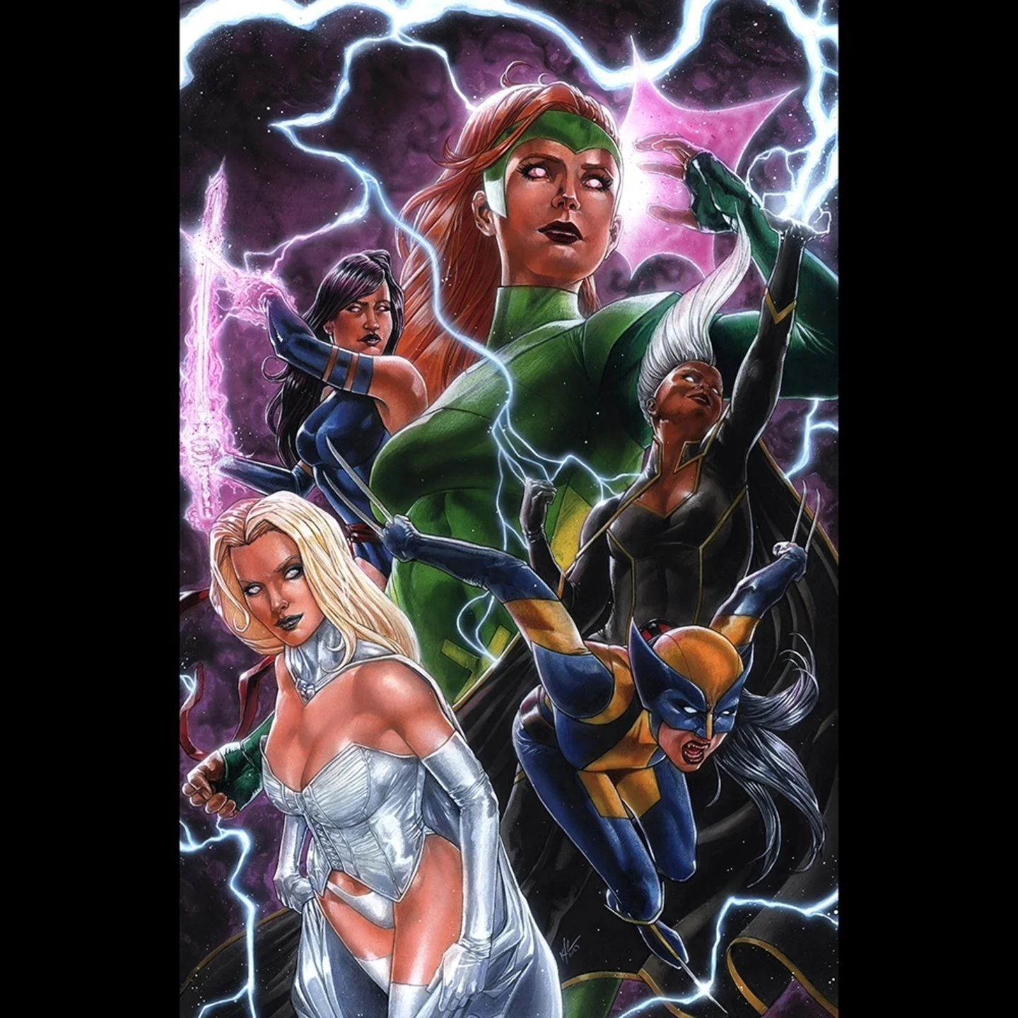 X-Women $2500
20"x14" Acrylics/Color Pencils