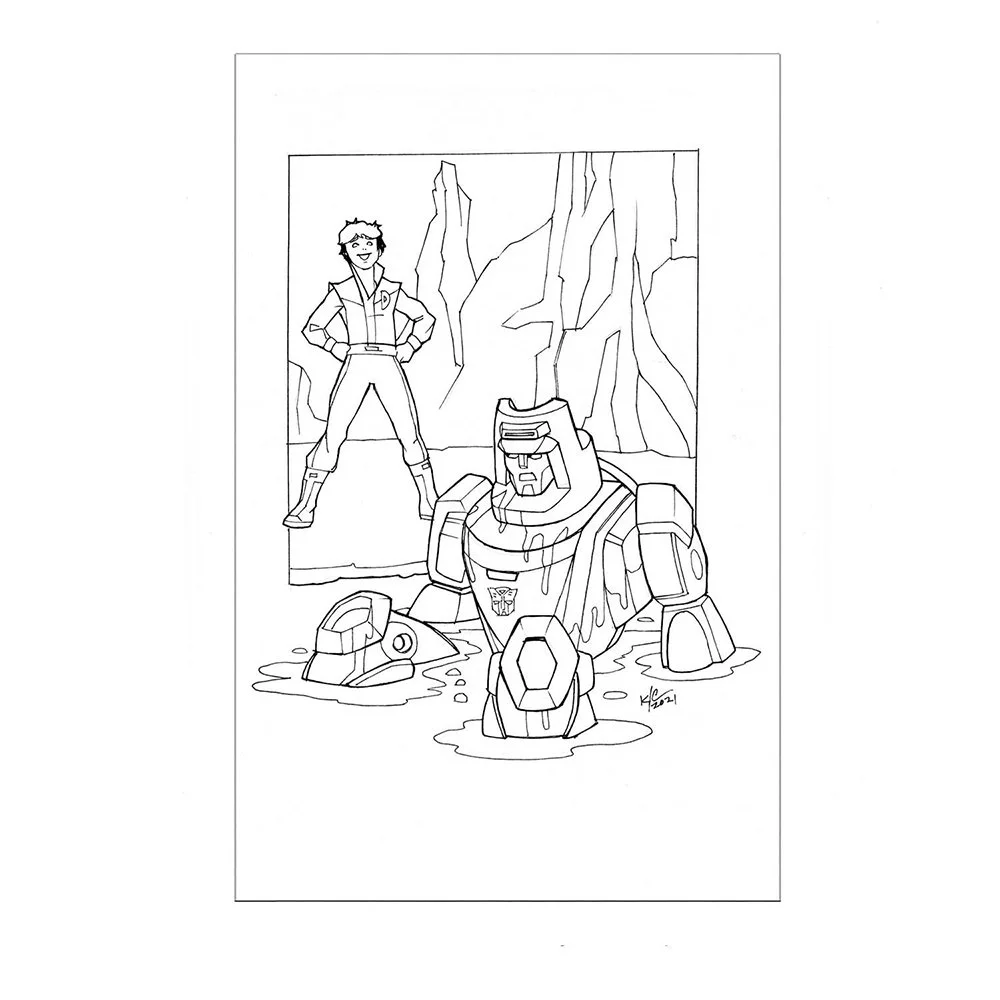 Wheelie Inktober Sketch (Splat)
$100 ($160 for two, $200 for 3 Inktober Art)
5"x7" Inks