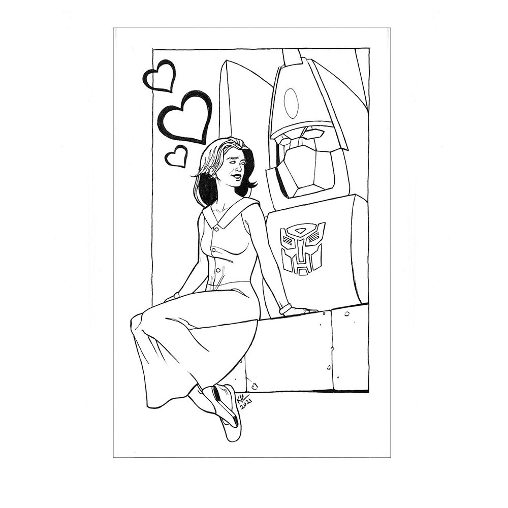 Girl Who Loved Powerglide
Inktober Sketch (Fan)
$100 ($160 for two, $200 for 3 Inktober Art)
5"x7" Inks
