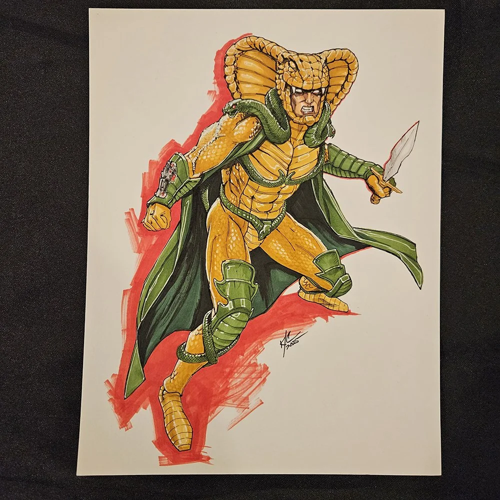Serpentor $200
8.5"x11" Commission Style Ink/Markers