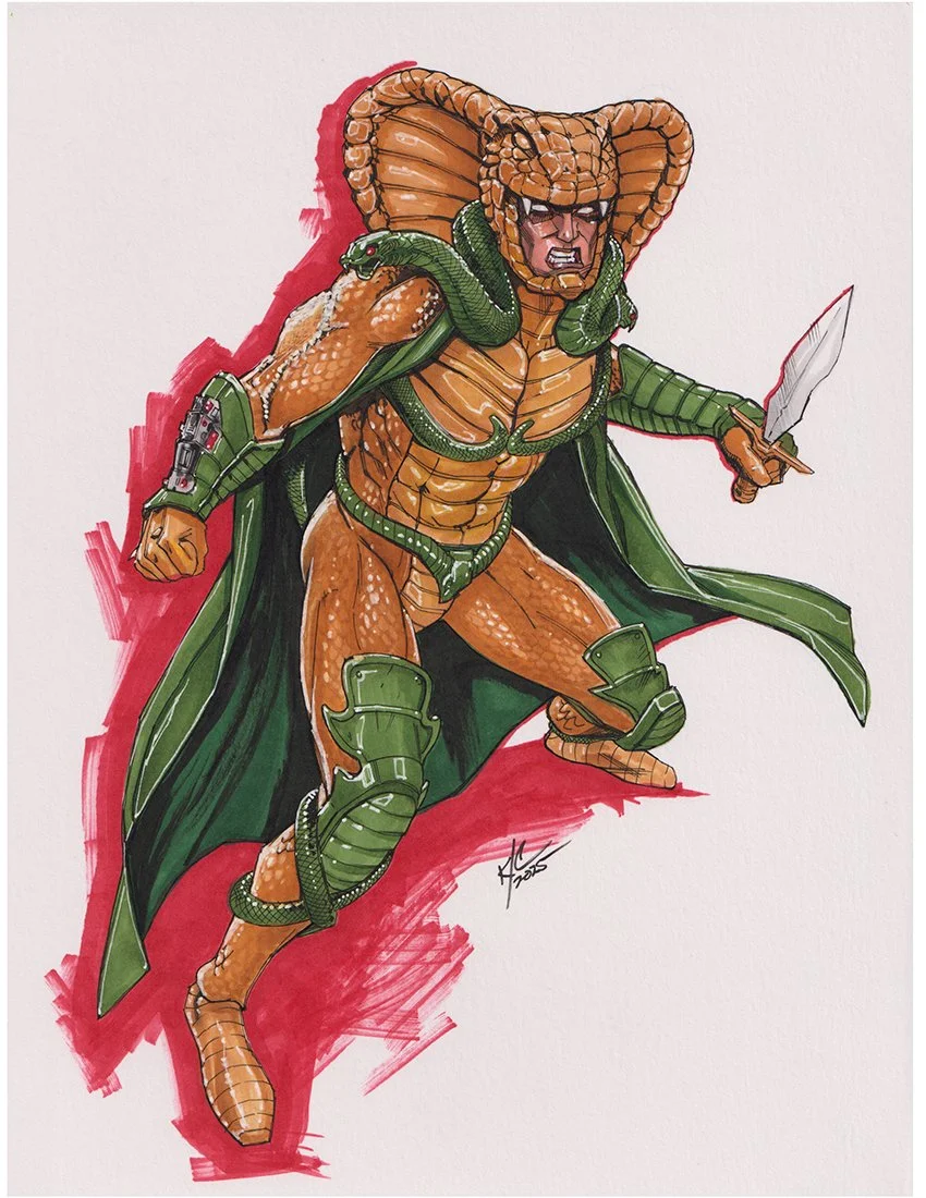 Serpentor $200
8.5"x11" Commission Style Ink/Markers
