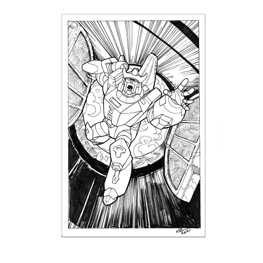 Galvatron Inktober Sketch (Open)
$100 ($160 for two, $200 for 3 Inktober Art)
5"x7" Inks