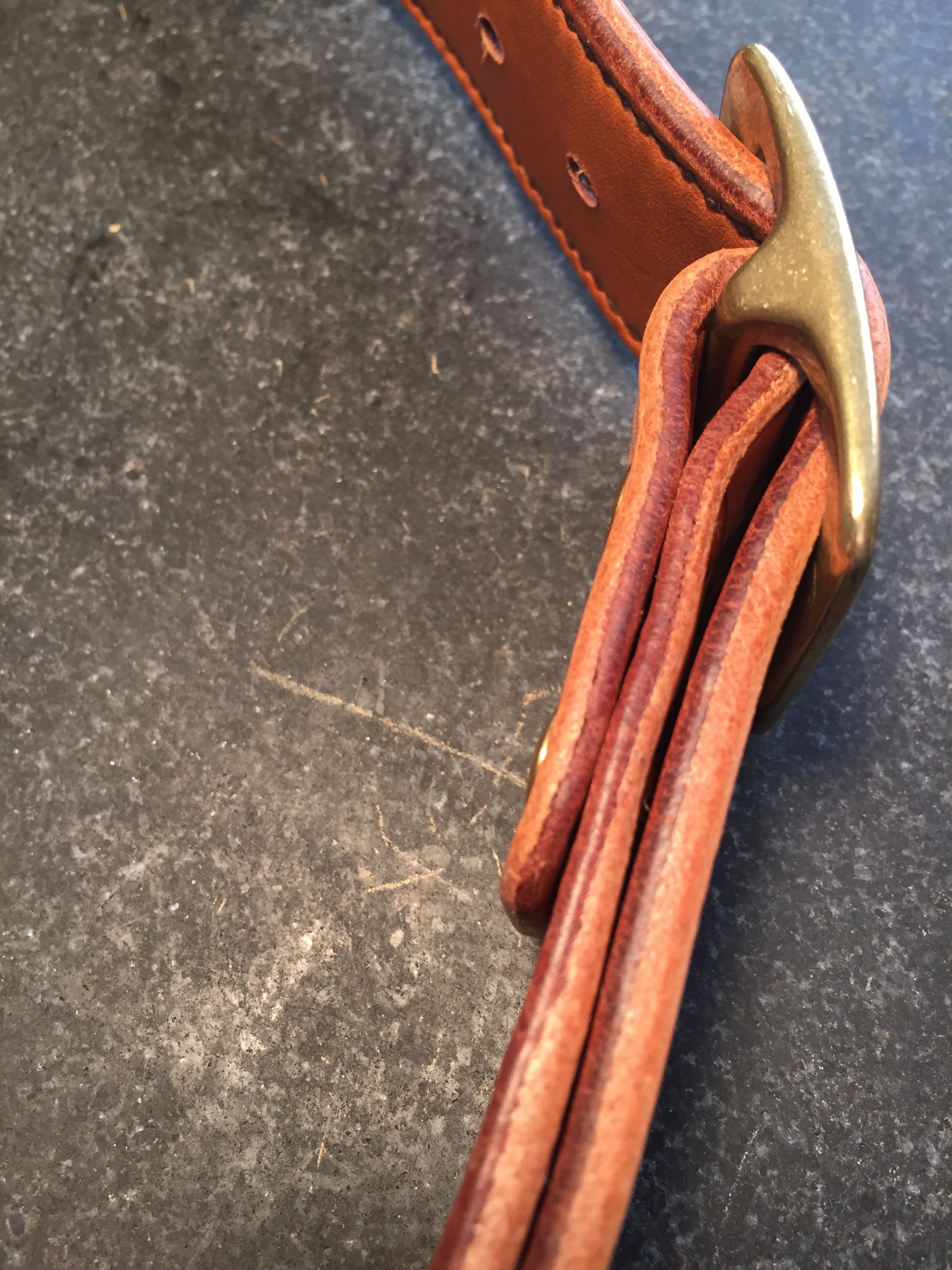 Tupelo - Saddle-Stitched Belt — ZeeBee Leather