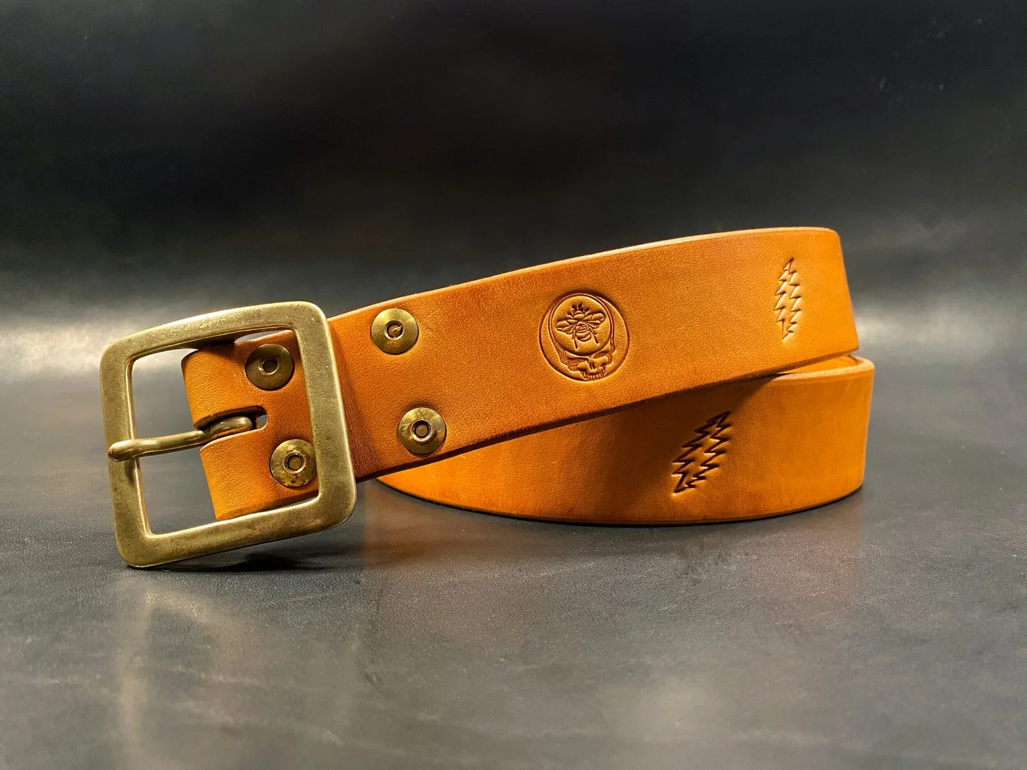 Clover Belt...ONE SIZE FITS ALL... Slim Clover belt Brown For Women | Maje main image 4