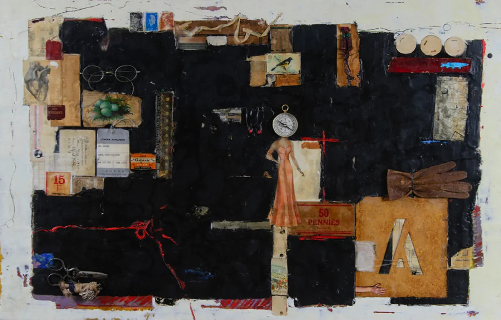 Fewer Escape Routes , 2012. 28 in x 40 in x 2 in. 