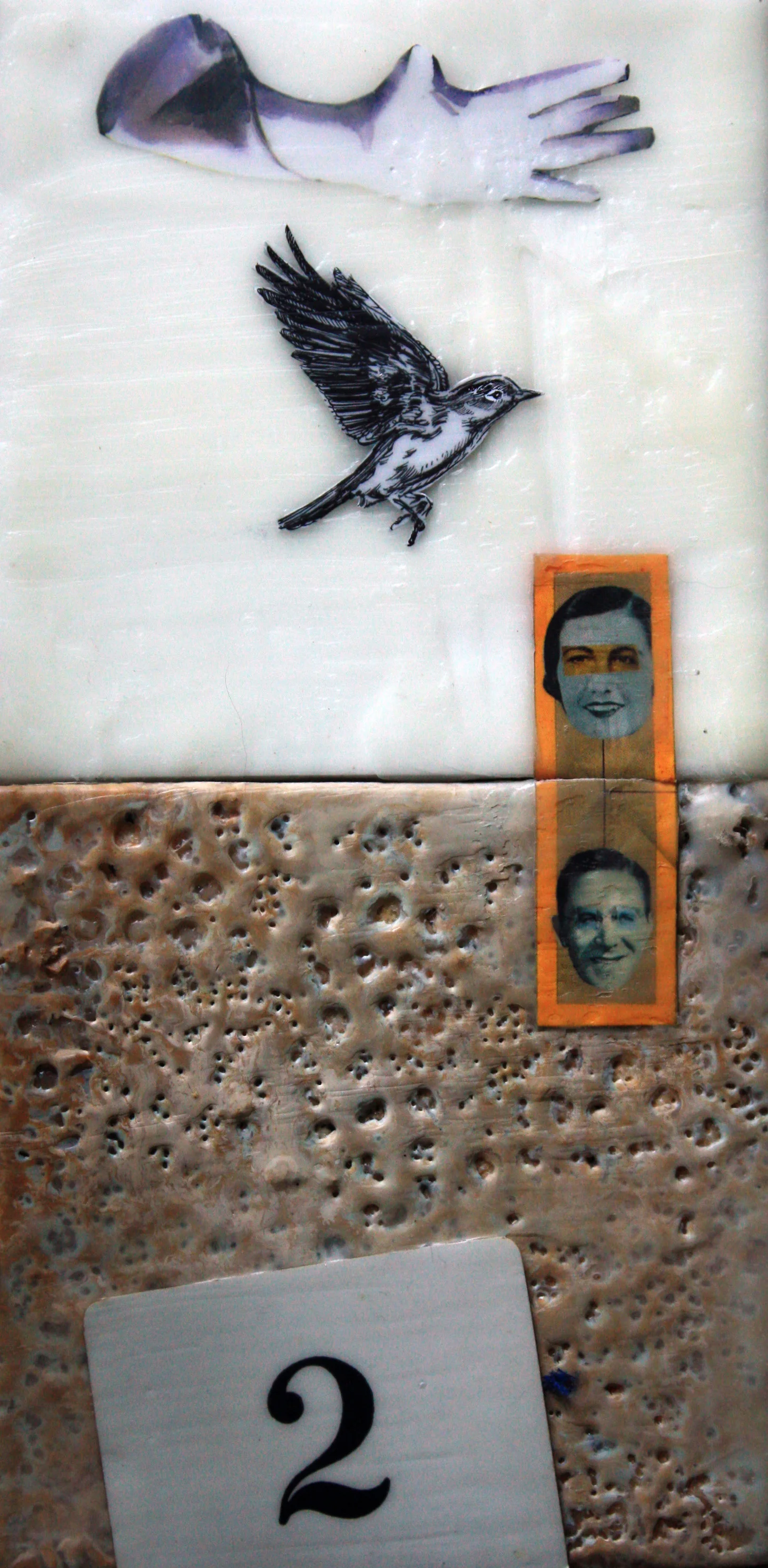 A Bird in the Hand is Worth Two, 2011. 5 in x 10 in x 2 in. 