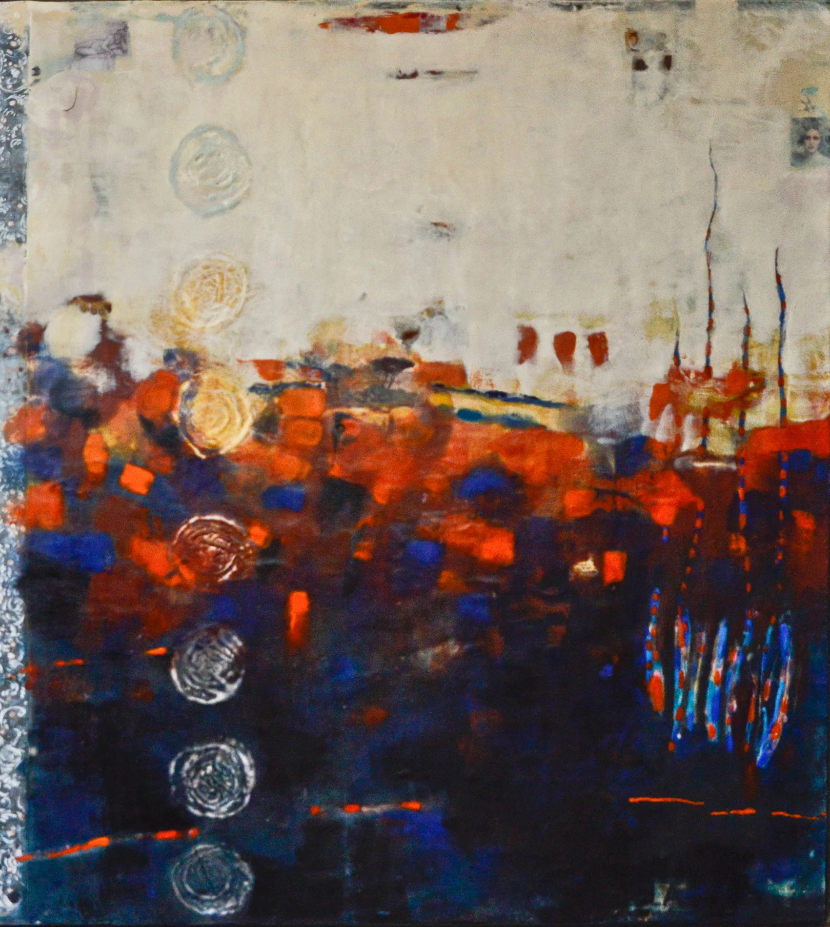 Worlds Apart (Orpheus and Eurydice), 54 x 60
