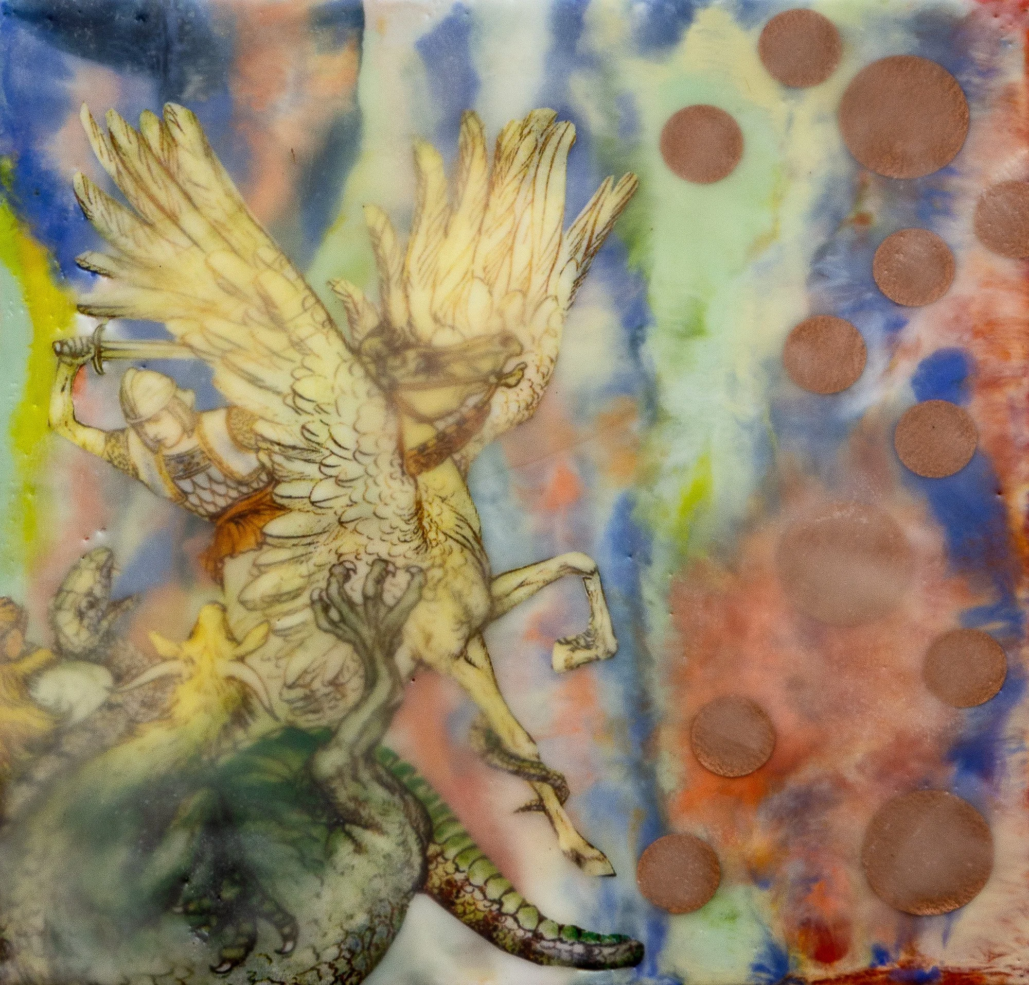   “Suddenly It Carries Weight”, (Bellerophon)    8 × 8, 250.00, (sold)    