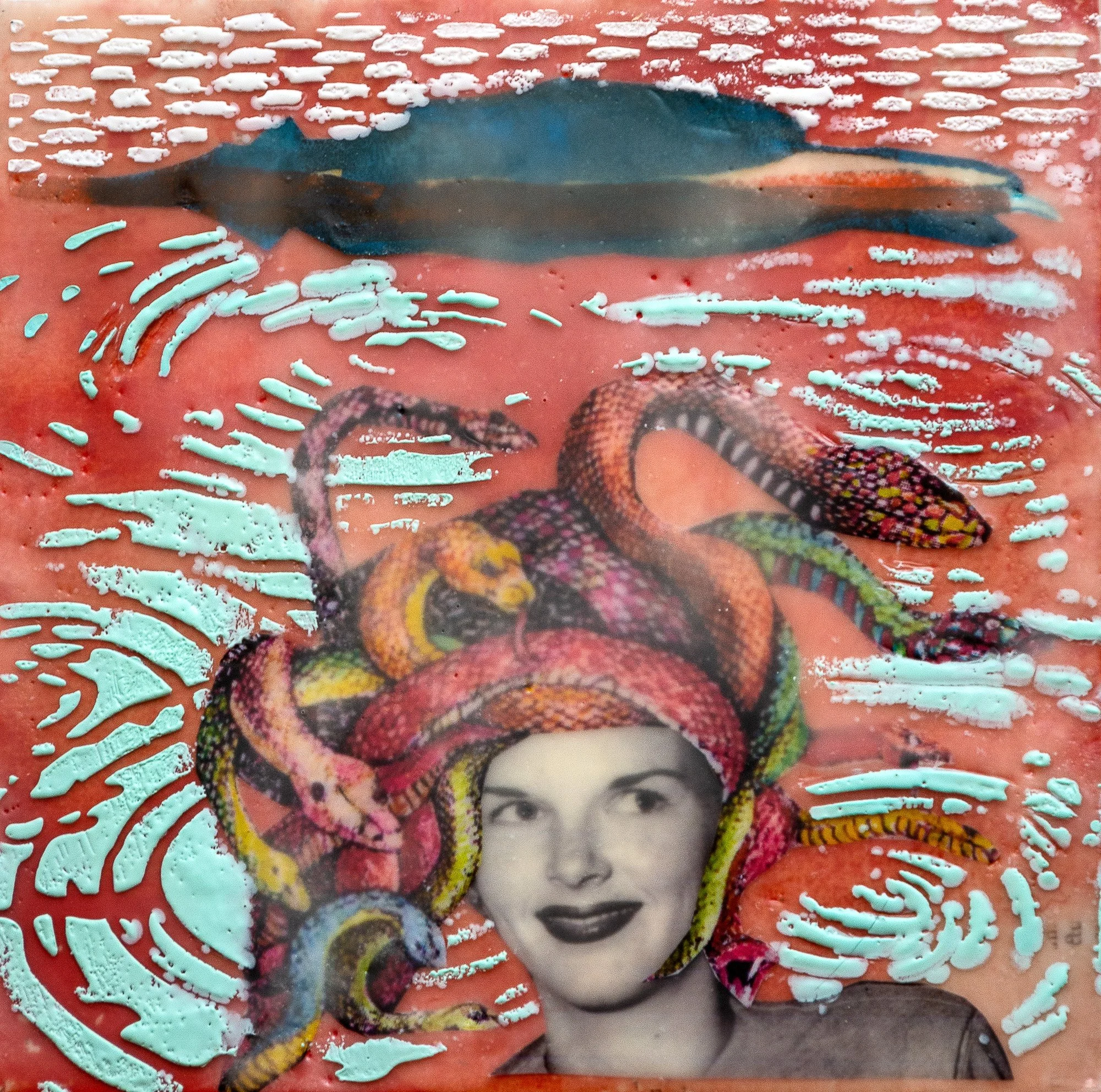   “Eye Level” (Medusa ), 8 × 8, 250.00 (sold)  