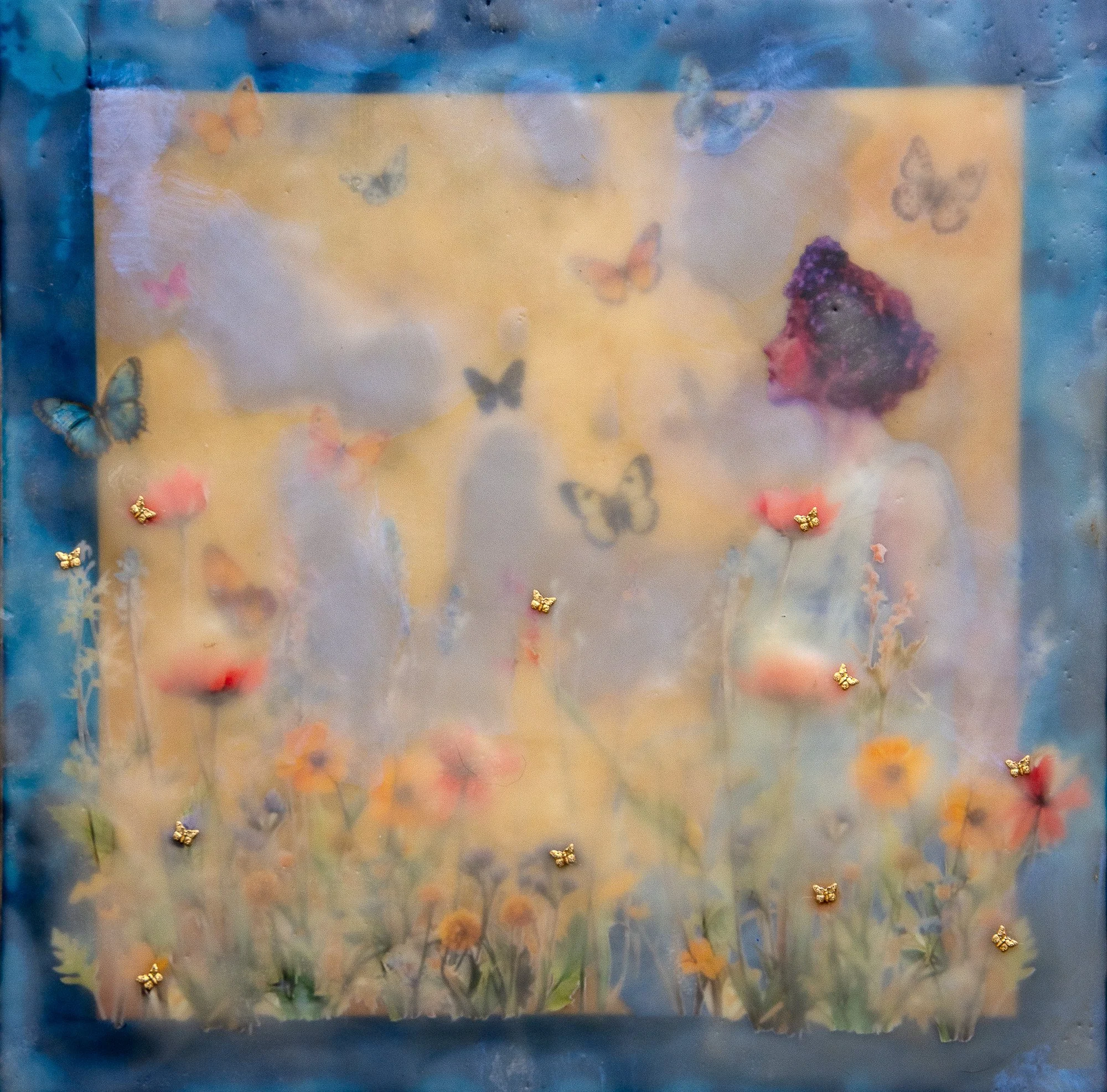   “The Liquid Form Of A World Made Of Stone” (Psyche), 12 x 12, 400.00, (sold)  