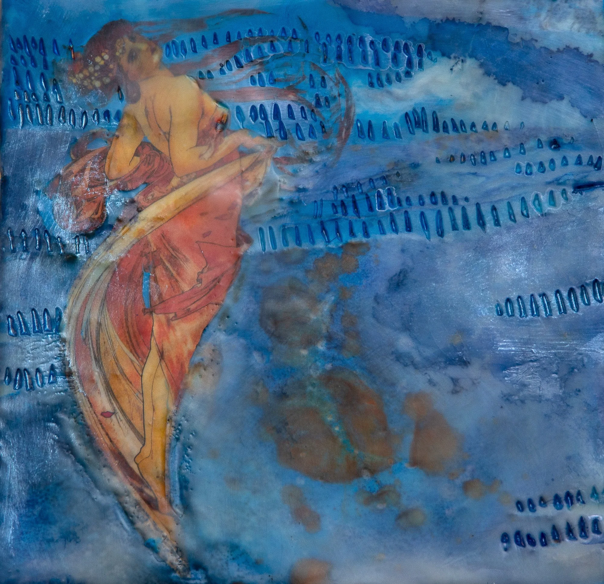   “Breathing Different Air” (Aura), 8 x 8, 250.00,(sold)  