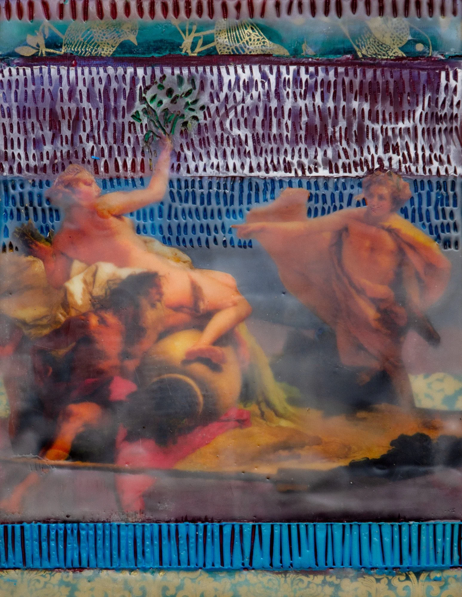   “Leaving the Jagged Edge Behind”(“Daphne and Apollo), 9 x 12, 350.00  