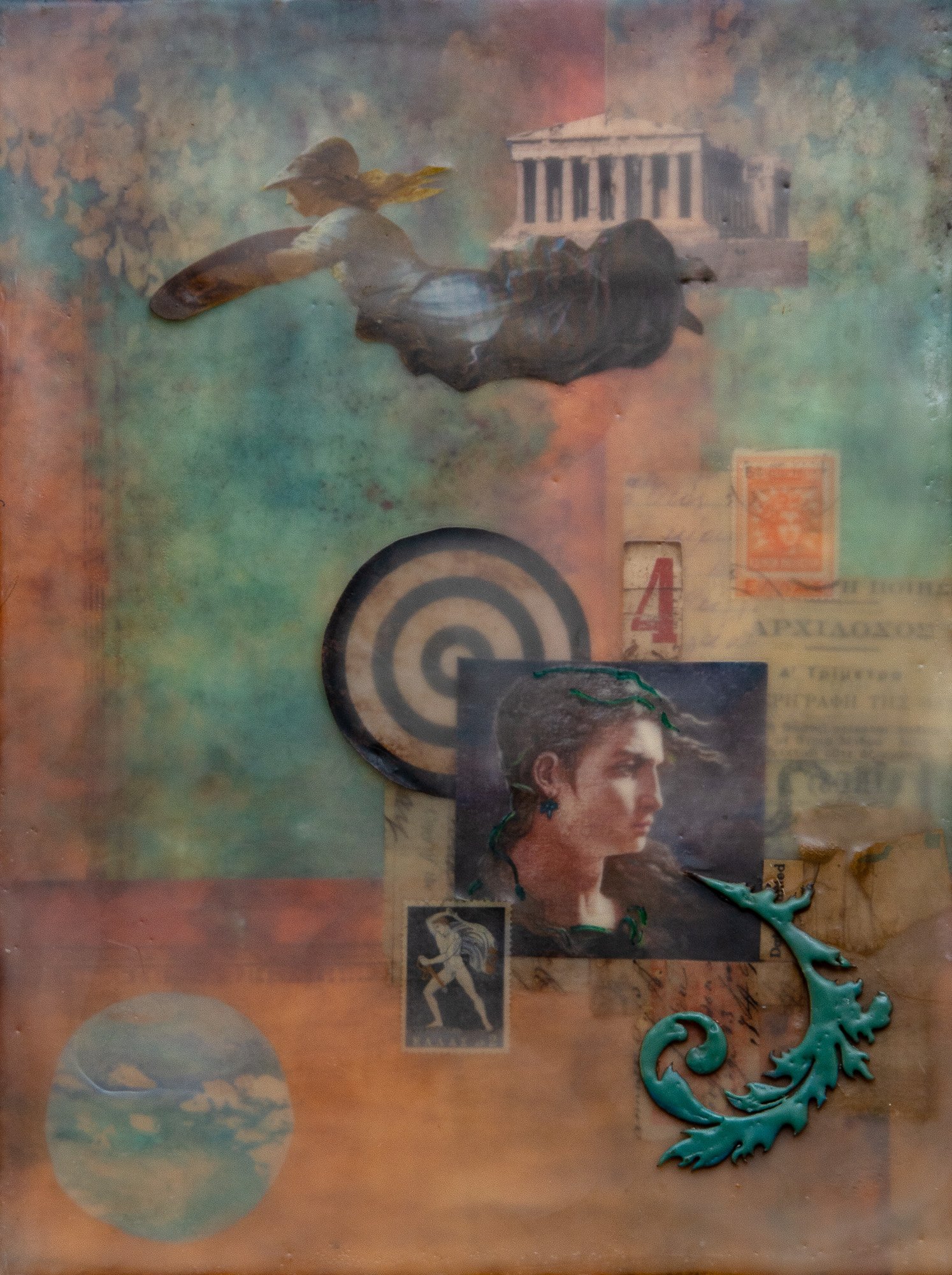   “Collector Of Shadows” (Medusa), 9 × 12, 350.00  