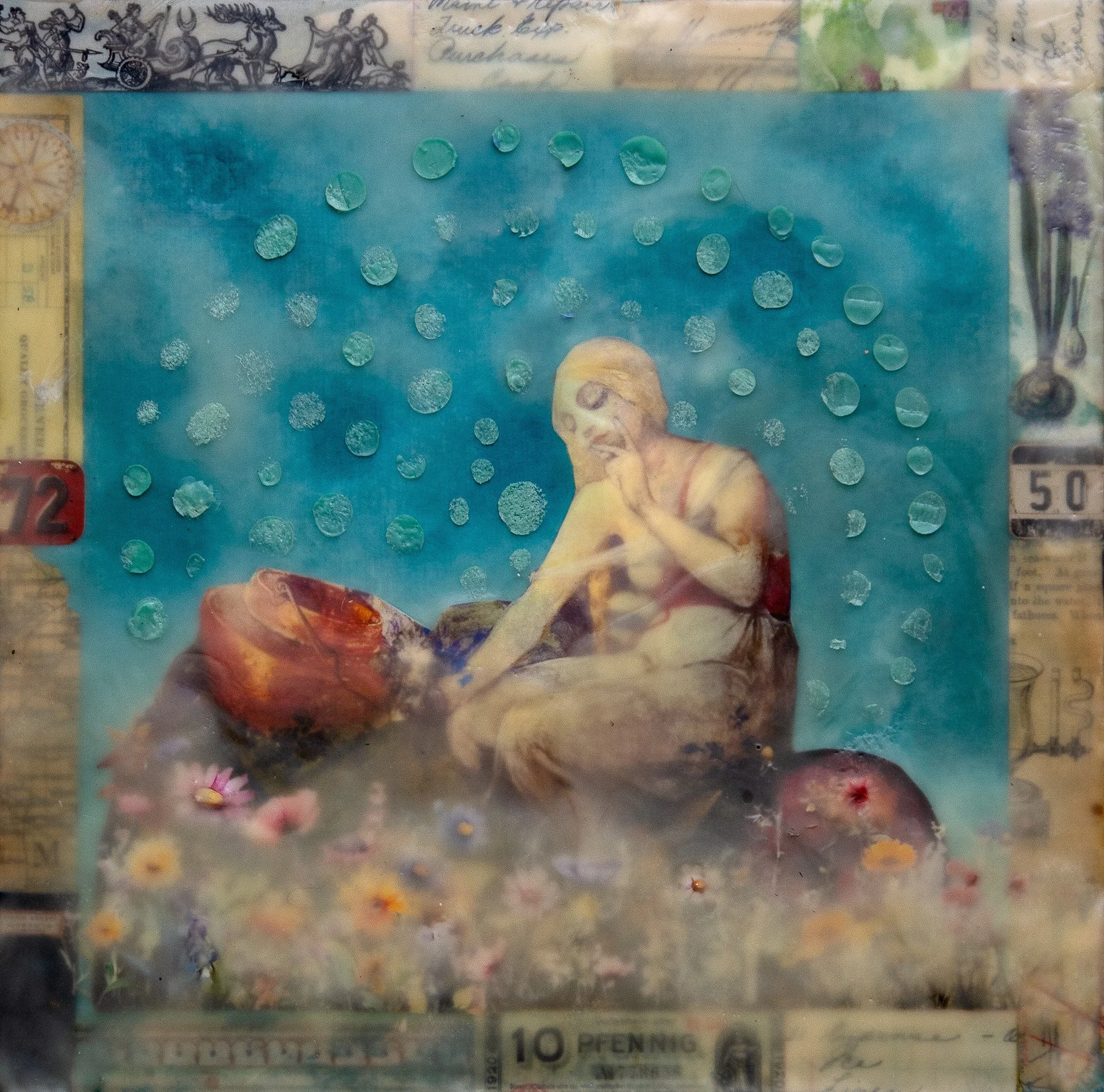  “Go Wear The World Like A Loose Garment” (Gaia) 12 x 12, 400.00  
