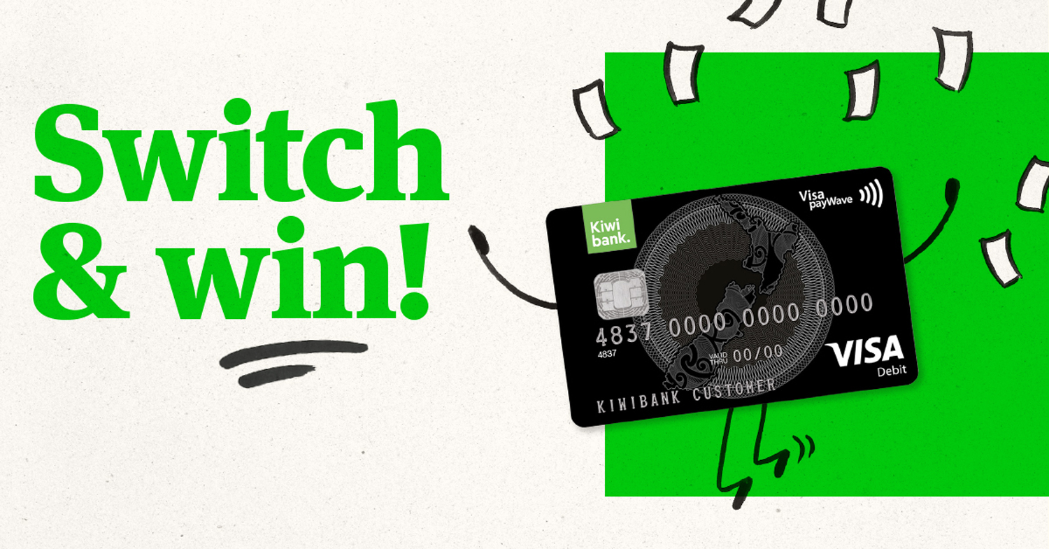 The campaign included a printed DL brochure, Facebook advertising, ATM screen animation and digital signage animation for Kiwibank branches (shown below).