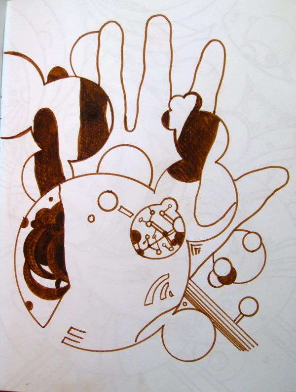  Pen on Paper. 8''x12'' 2010.  