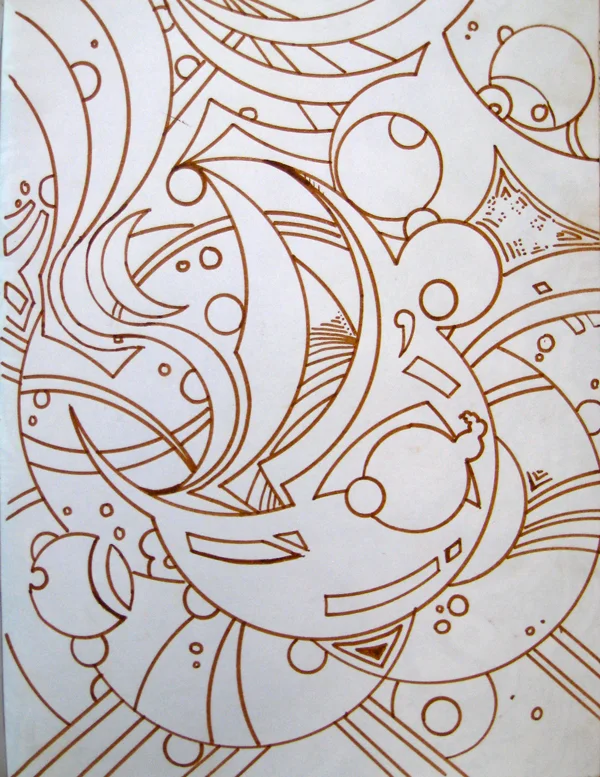  Pen on Paper. 8''x12'' 2010.  