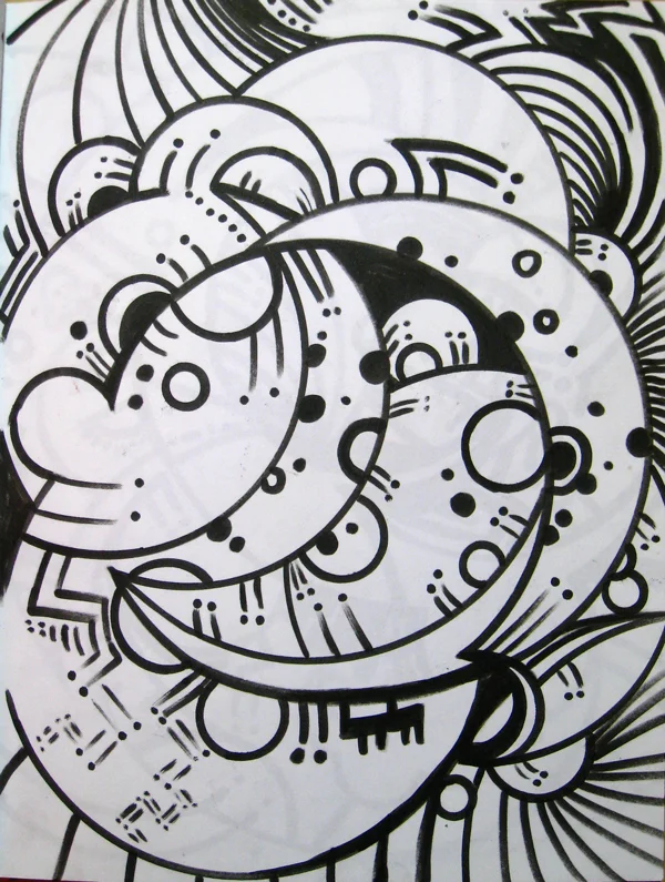  Pen on Paper. 8''x12'' 2010.  