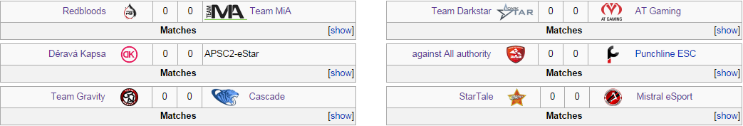 View all of the groups and matches at wiki.teamliquid.net/starcraft2/SC2Improve_Team_League_S3