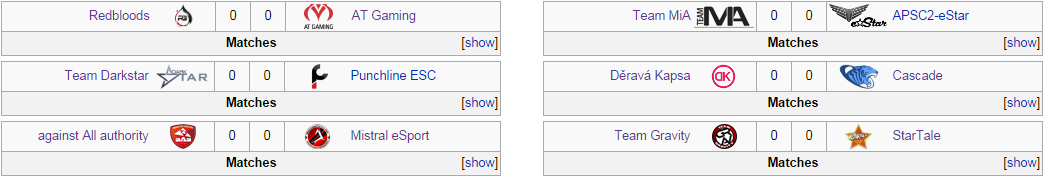 View all of the groups and matches at wiki.teamliquid.net/starcraft2/SC2Improve_Team_League_S3