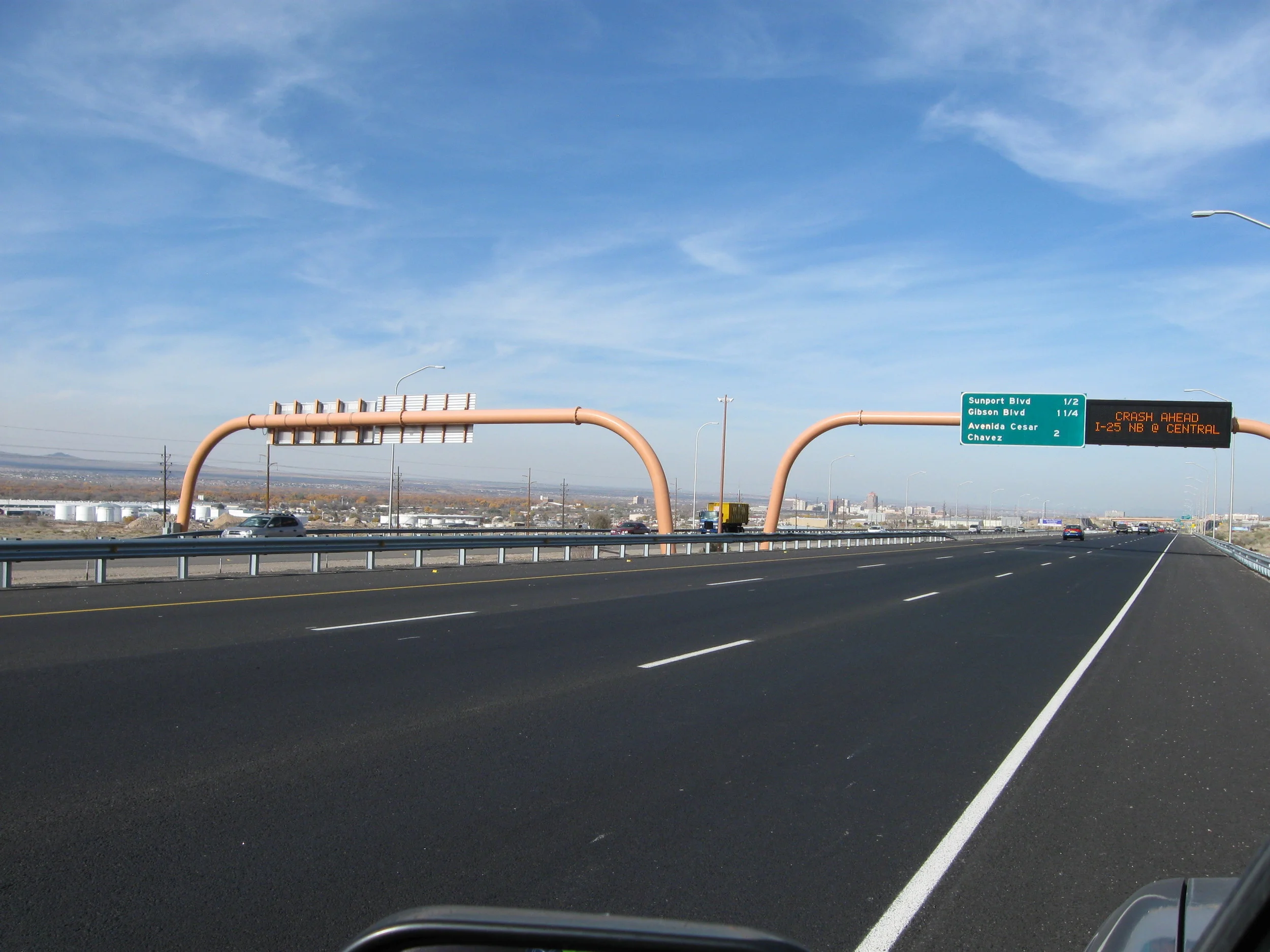 Digital Message Sign installed by Bixby Electric on a previous I-25 project. 