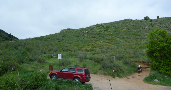 Chimney Gulch (one of Golden’s most popular hiking, running, and mountain biking trails).