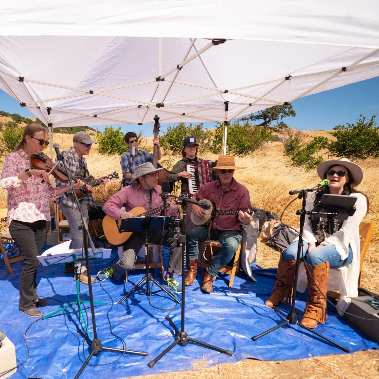 The Wronglers filled the field with bluegrass music throughout the morning