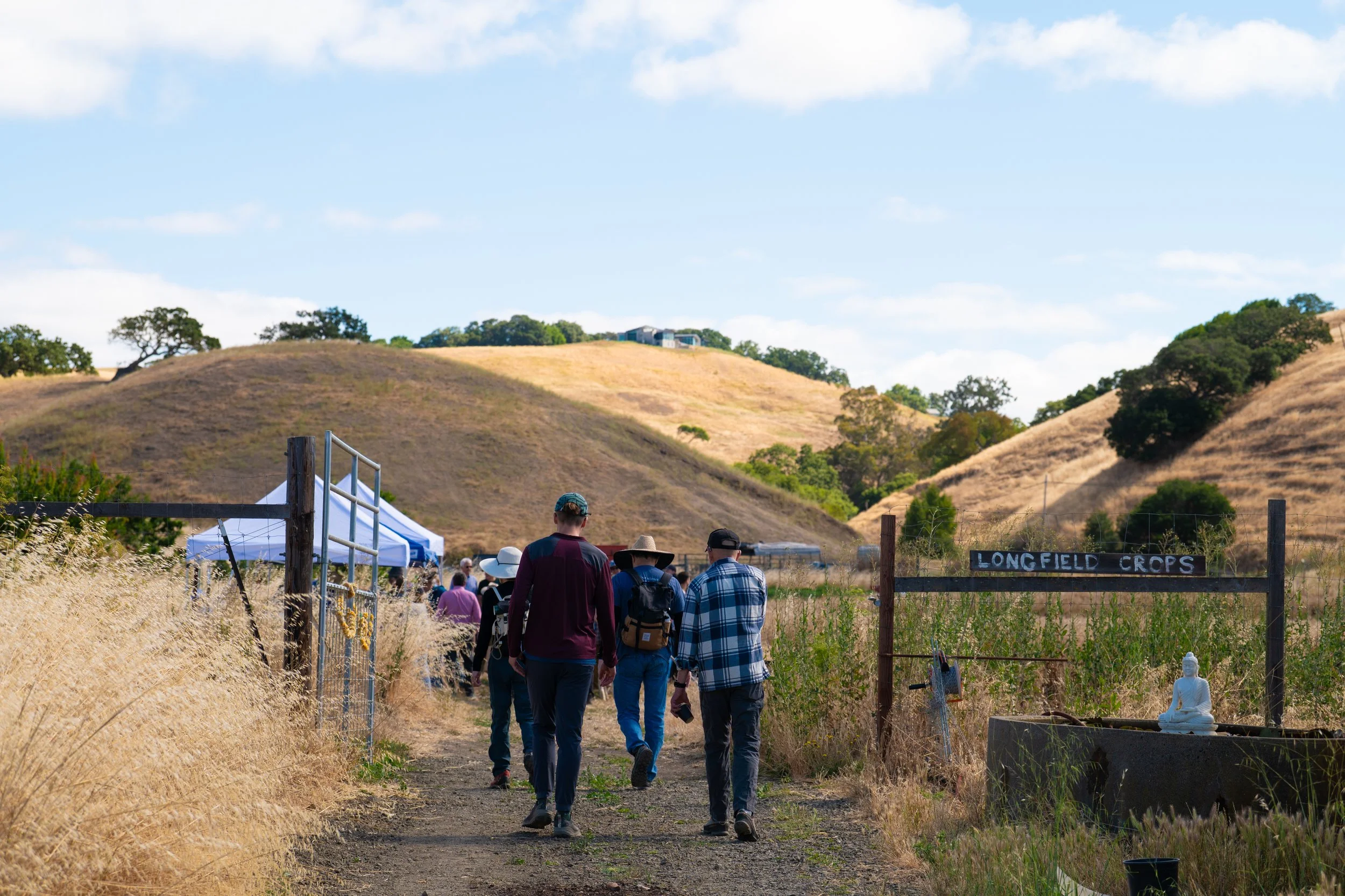 After a warm welcome, coffee, and introductions, everyone headed out to the field