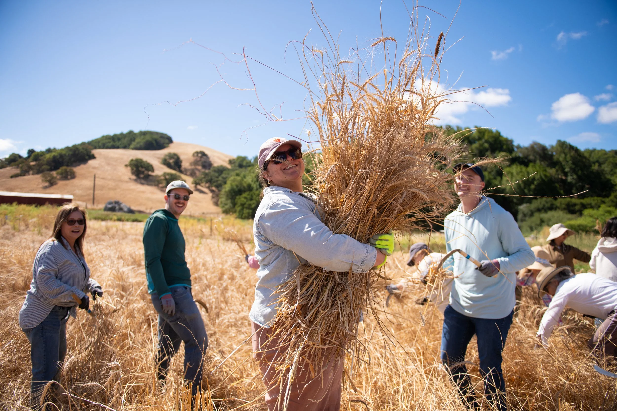 An ancient tradition, shared together. Left to right: Henry DeRuff, Christina Lawson and ADD NAME