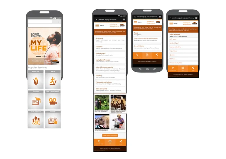 First and second iterations of the hotspot website