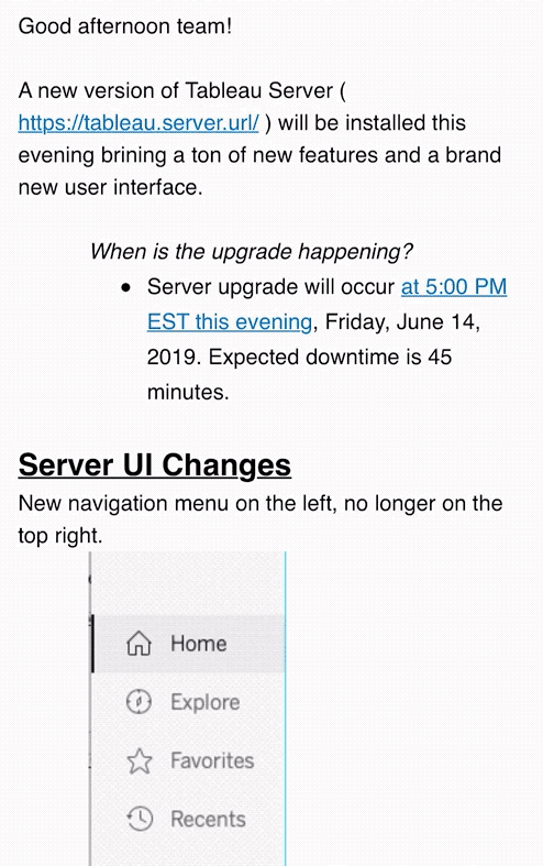 Communicating 2019.2 Server UI Changes to your team