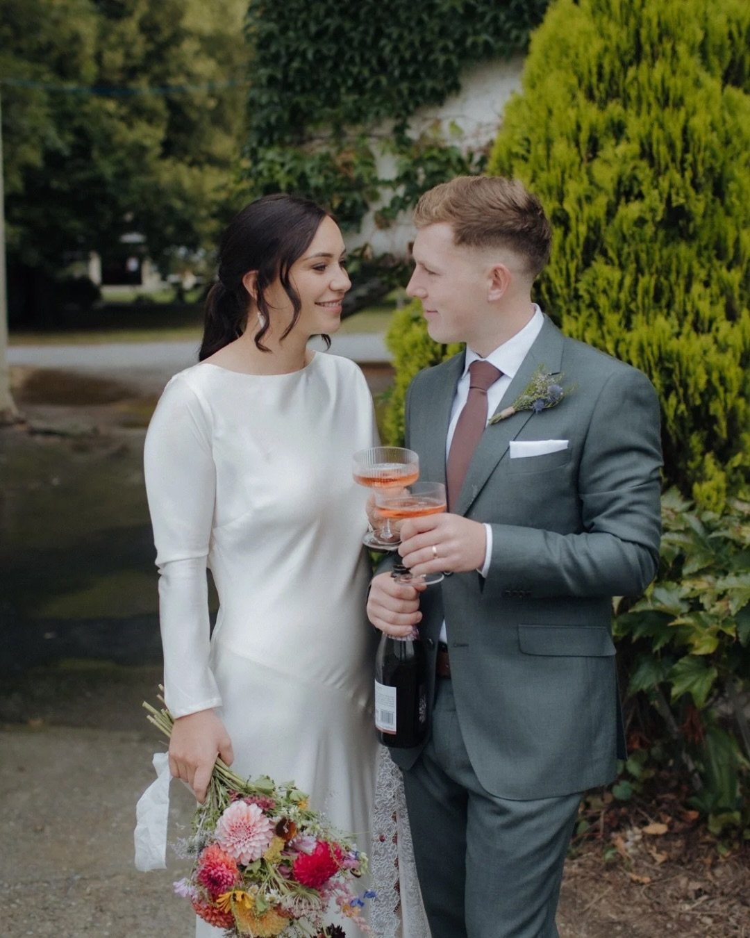 A sneak preview of Tanea and Josh&rsquo;s stunning wedding at Rose &amp; Smith last weekend. The day began with an intimate exchange of private vows, before they tied the knot surrounded by their son, Miller, their beloved dog Burney, and their close