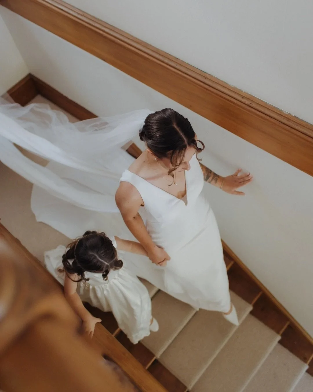 It took a wild storm to send the fence crashing down and a brave text message to the neighbour to keep her dog from running free. What started as a simple favour turned into late night texts and the rest is history.

Shannon and George&rsquo;s weddin