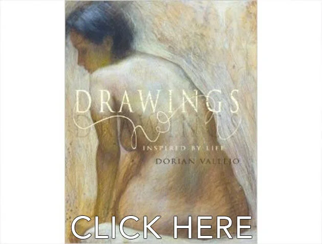 This beautiful coffee table art book showcases a selection of realistic fine art figure drawings done from life by the artist Dorian Vallejo. Two versions of the book are available for sale. One is the standard edition and the other is a Collector’s Edition. The Collector’s Edition is the same hard cover art book but has an original drawing usually done in pen and ink by Dorian Vallejo.