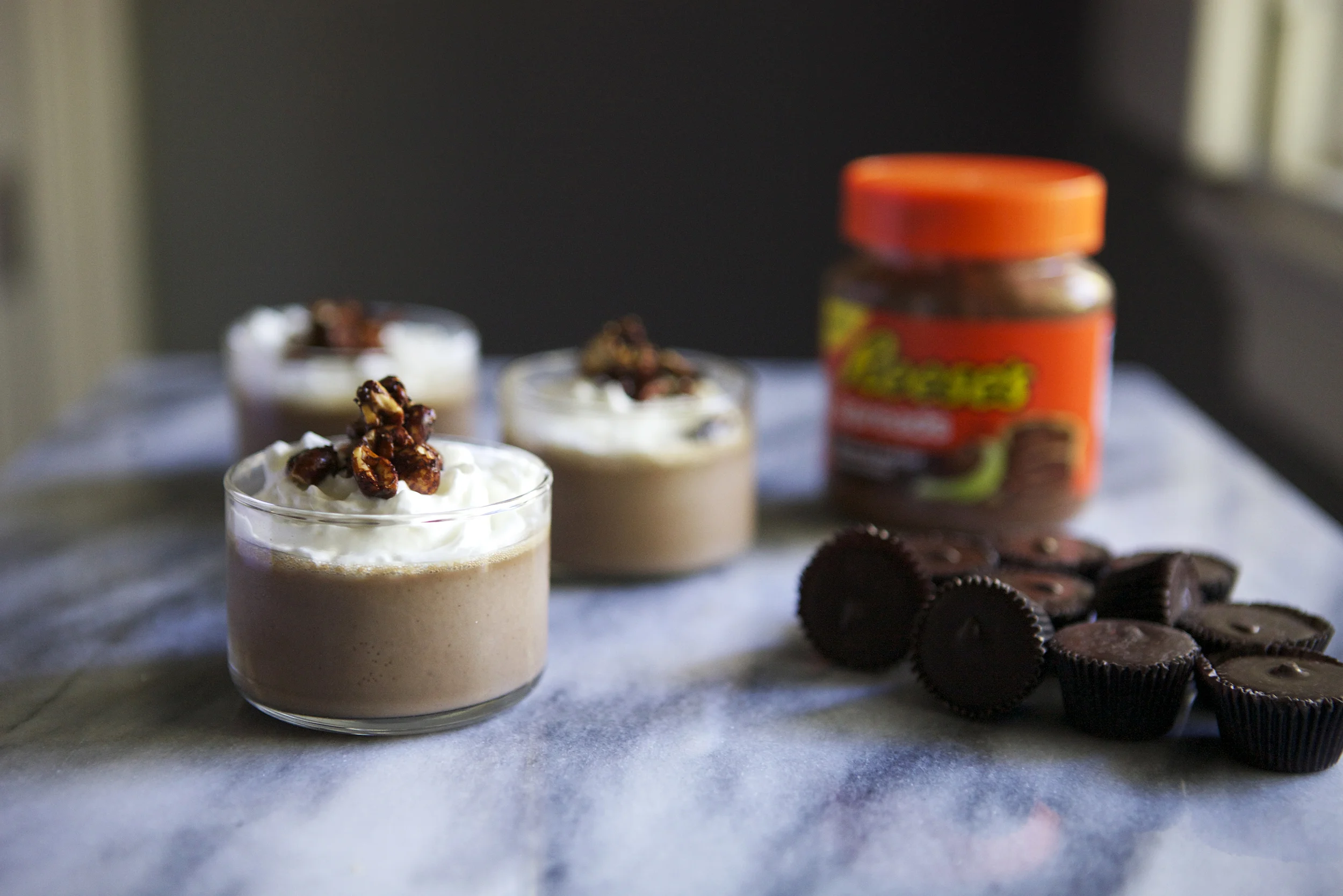 Peanut Butter Cup Pots de Creme 
